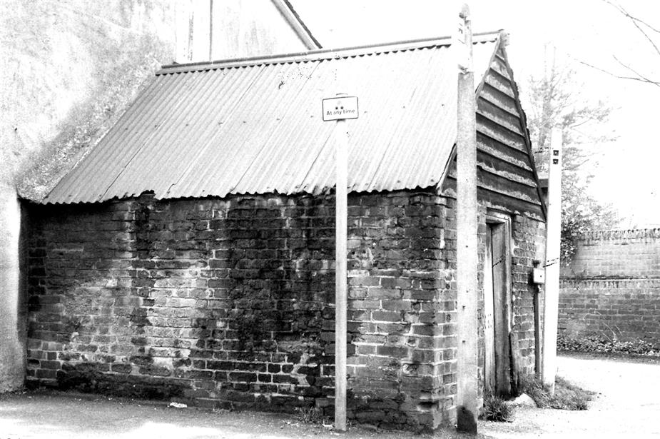 Photo of The Cage prior to its reconstruction.