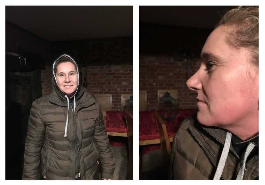 A comparison photo of Debbie.